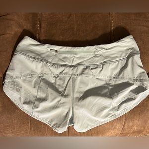 Teal Lululemon shorts 2.5” seam